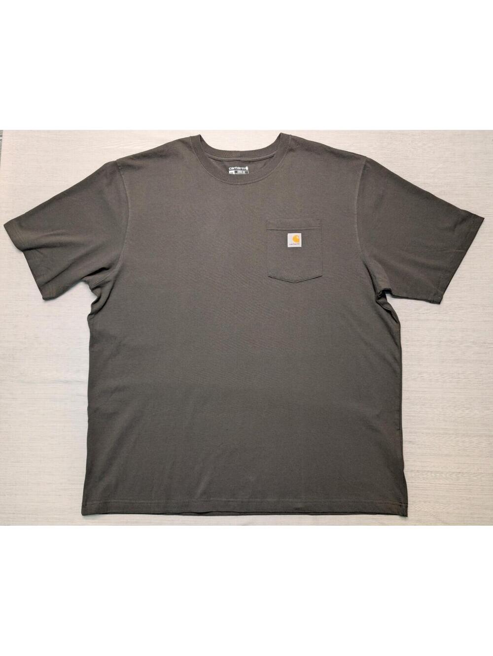 Carhartt K87 Loose Fit Dark Green T-shirt Men 2XL Work Wear Outdoor